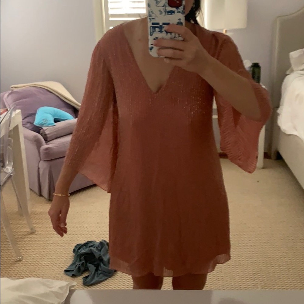Alice and Olivia pink beaded dress